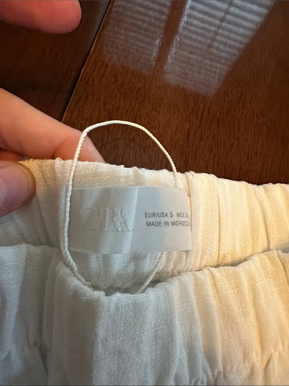 Zara Lightweight Cream Linen Pants - Classic Comfort